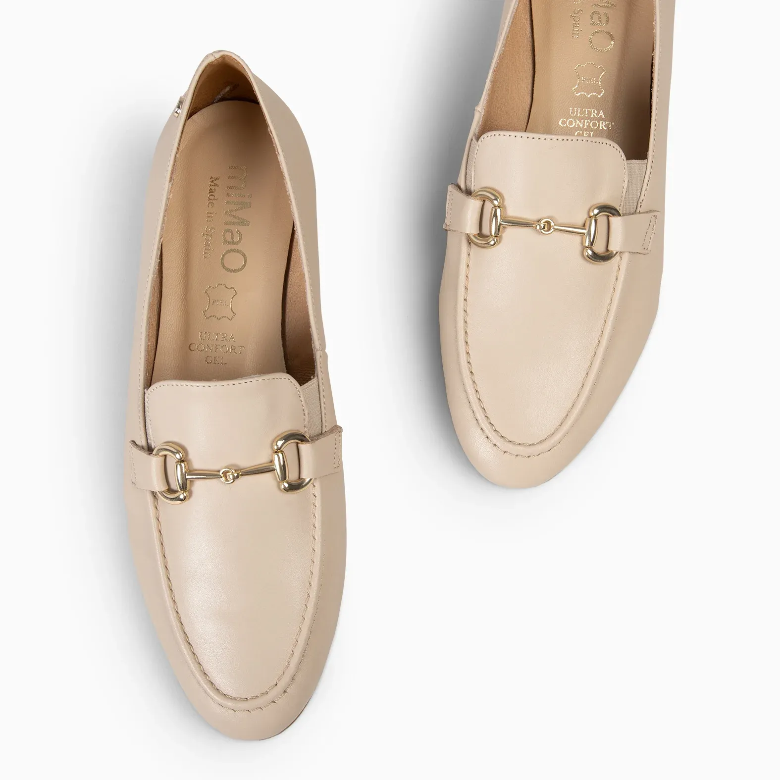 SERENA - MOCASÍN PIEL DE NAPA BEIGE - Imagen 6
