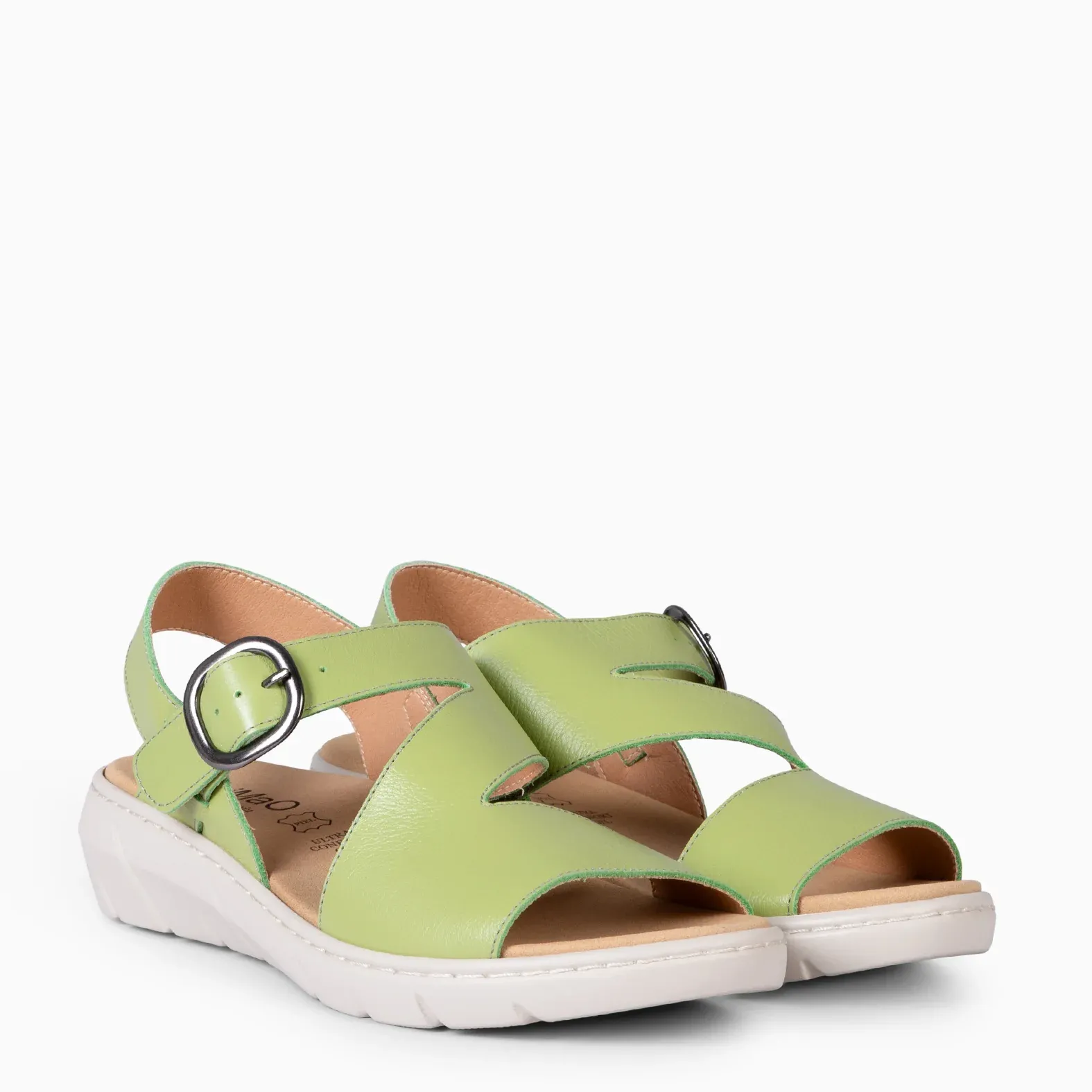 NATURA – Sandalias con plantilla extraíble VERDE - Imagen 2