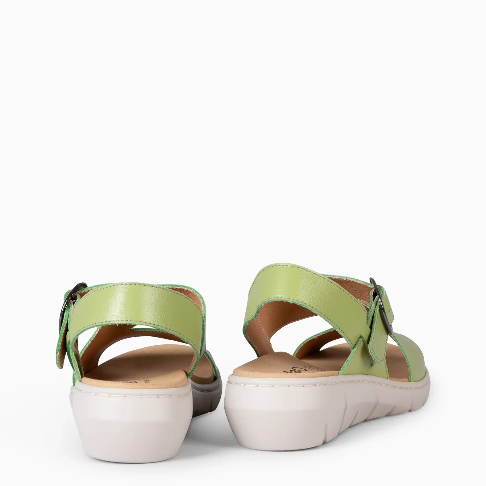 NATURA – Sandalias con plantilla extraíble VERDE - Imagen 3