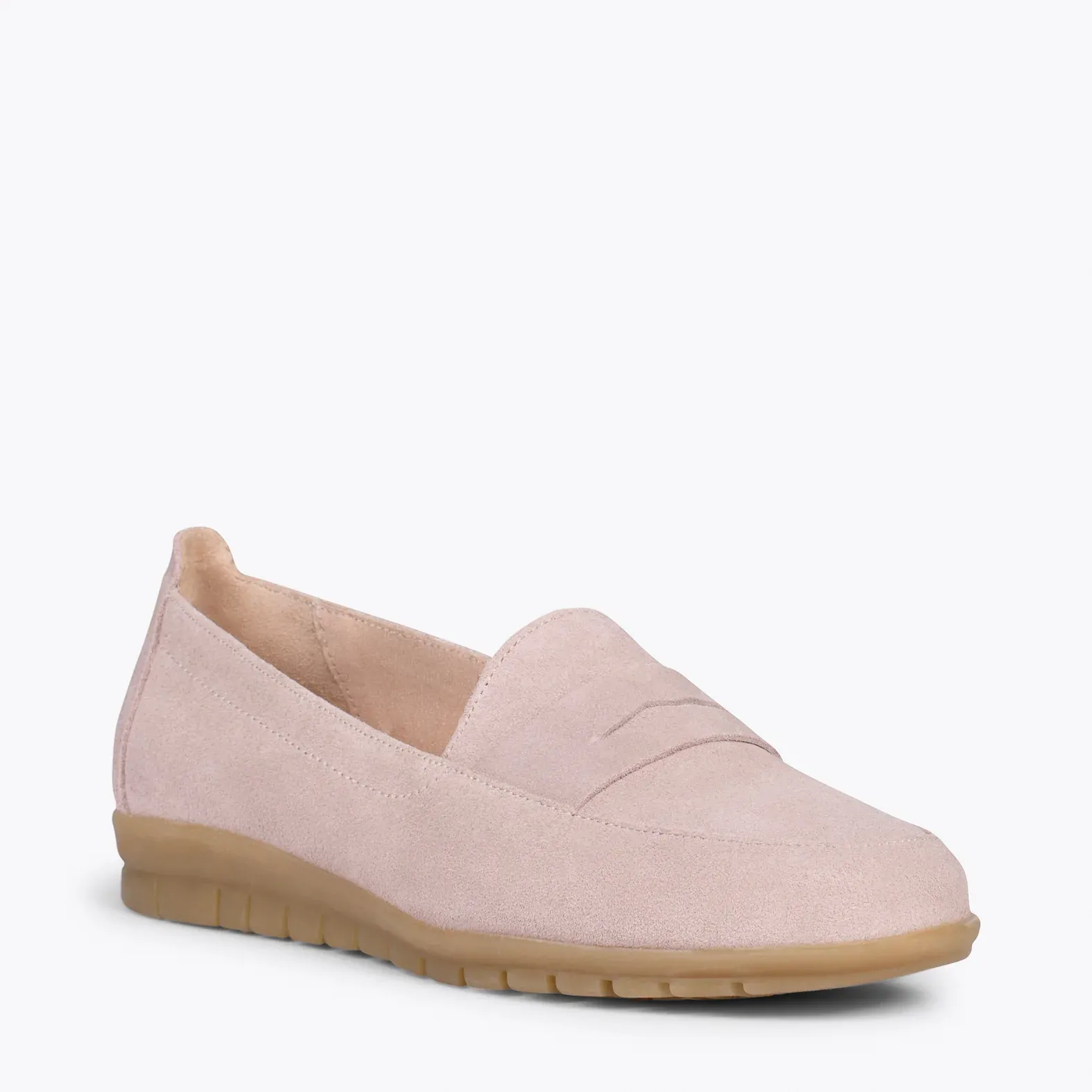 360 – Mocasines con antifaz y cuña interna NUDE - Imagen 2